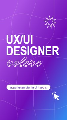 Ui/UX designer wanted purple bold,playful,digital,grid,neon,gradient