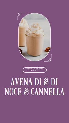 Prova la nostra nuova noce di noce di cannella purple elegant,whimsical,playful,classic,minimal,simple