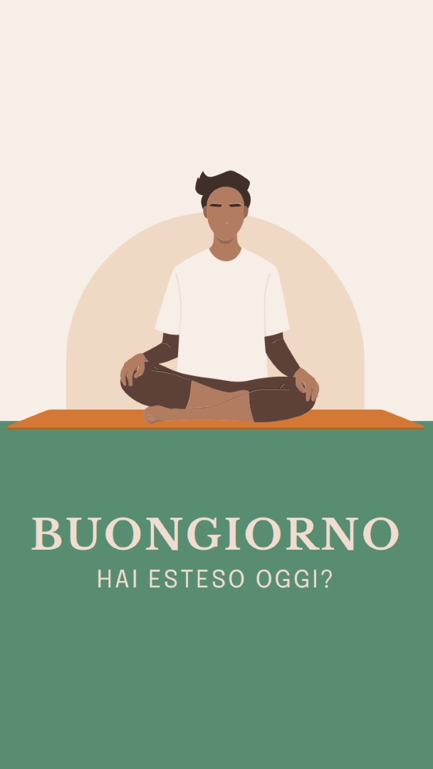 Ti sei allungato oggi? green modern,geometric,illustration,pictograph,whimsical,symmetrical,