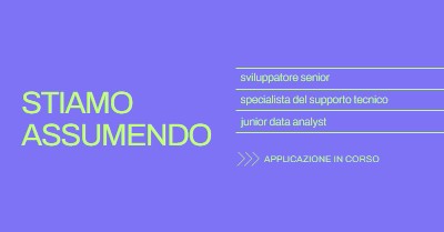 Ora che si prendono le applicazioni purple bold,bright,neon,minimal,modern,simple