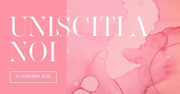 Partecipa a un evento pink elegant,clean,watercolor,classic,simple,minimal