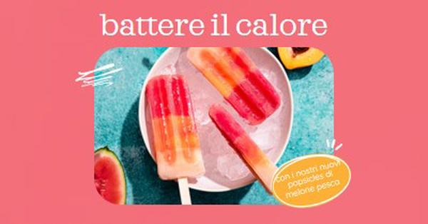 Battere il calore con un ghiacciolo black bright,playful,summer