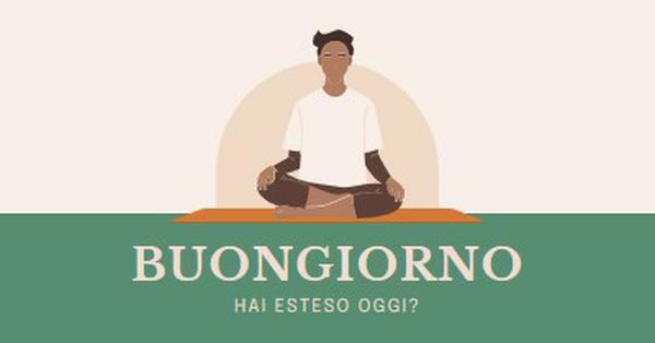 Ti sei allungato oggi? green modern,geometric,illustration,pictograph,whimsical,symmetrical,