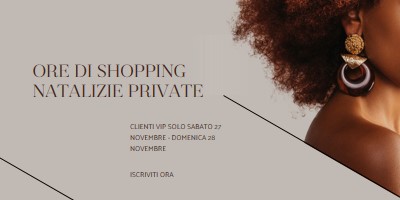 Ore di shopping nelle festività private gray modern-simple