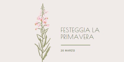 Festeggia la primavera white vintage-botanical