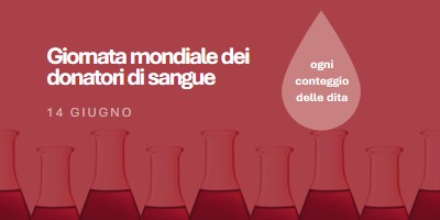 Giornata mondiale dei donatori di sangue red modern-bold