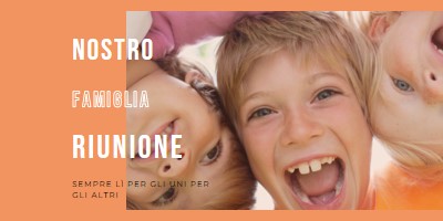 Divertimento in famiglia orange modern-bold