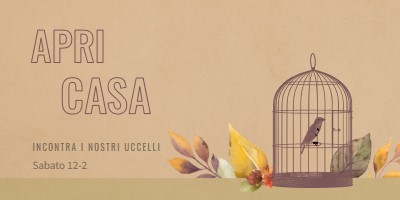 Osservazione di uccelli brown vintage-botanical