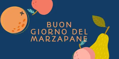 Buon giorno di Marzapane blue whimsical-line