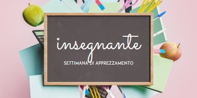 Apprezzamento per gli insegnanti pink modern-simple