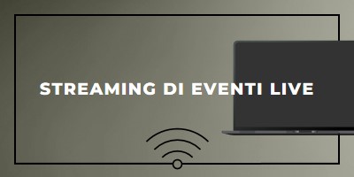 Streaming di eventi live gray modern-bold