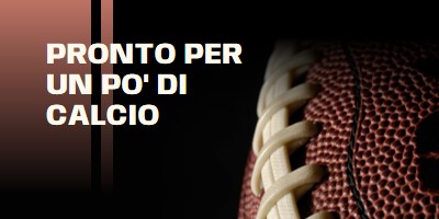 Pronto per un po' di calcio brown modern-simple