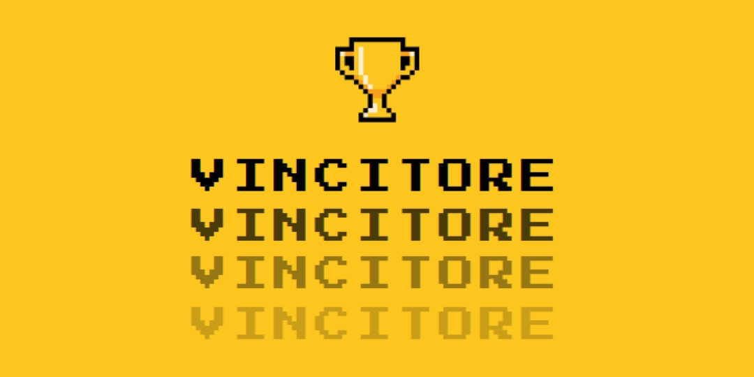 Vita dei trofei yellow vintage-retro