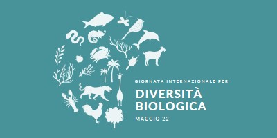 Festeggia la Giornata Mondiale della Biodiversità blue modern-simple