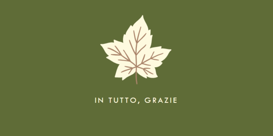 Atteggiamento di gratitudine green modern-simple