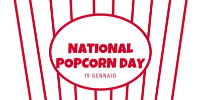 Giornata nazionale dei Popcorn white whimsical-line