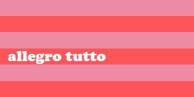 Tutto è allegro pink modern-bold