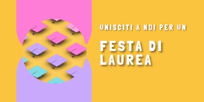 Partecipa alla festa di laurea yellow whimsical-color-block