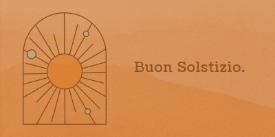 Buono per il solstizio orange organic-boho