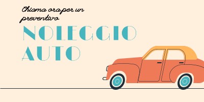 Offerta su auto a noleggio orange whimsical-color-block