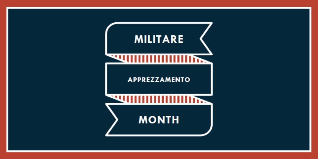 Celebrare il mese dell'apprezzamento militare blue modern-simple
