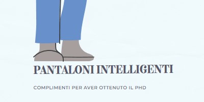 Pantaloni intelligenti blue modern-color-block