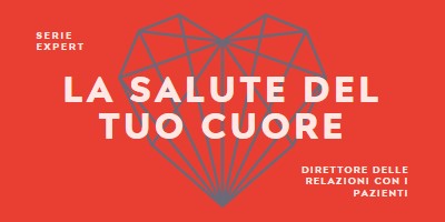 Salute del cuore red modern-bold