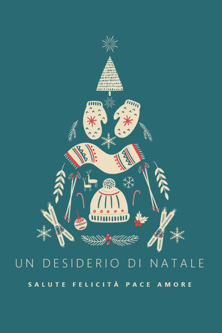 Tutto quello che voglio per Natale green modern-simple