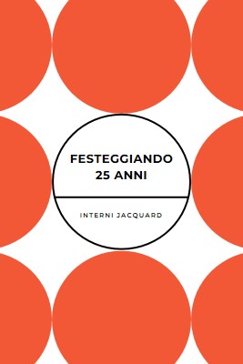 Festeggiando 25 anni orange modern-geometric-&-linear