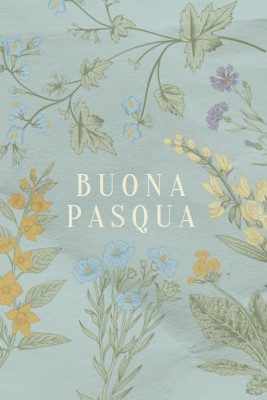 Desideri di Pasqua blue vintage-botanical