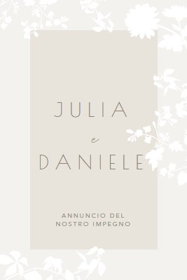 Giardino dell'amore gray vintage-botanical