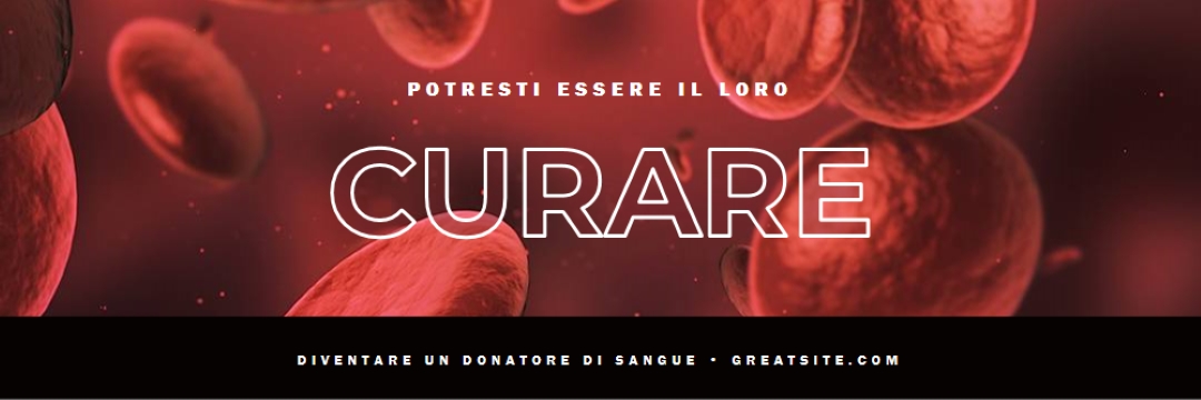 Diventare un donatore di sangue red modern-simple