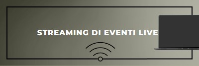 Streaming di eventi live gray modern-bold