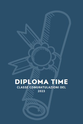 Il tuo diploma blue modern-simple