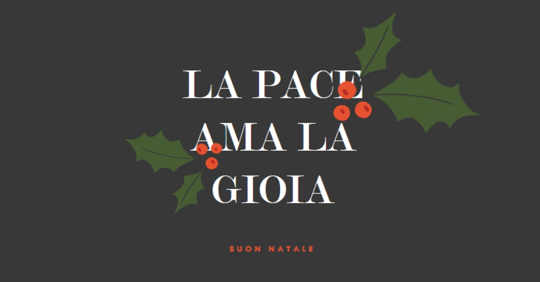 Pace, amore, gioia gray modern-simple