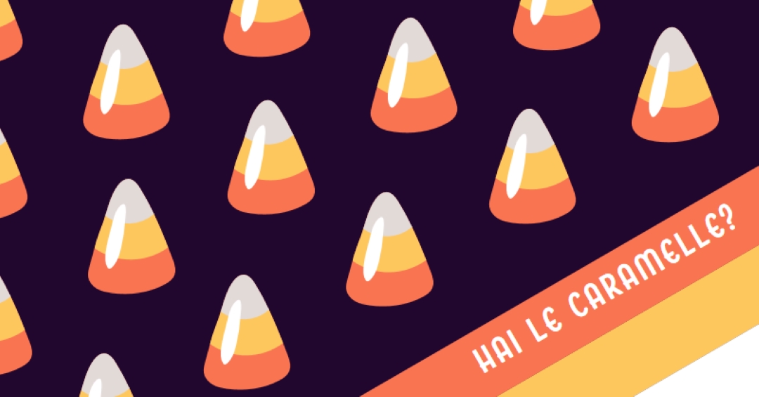 Halloween caramelle mais orange whimsical-color-block