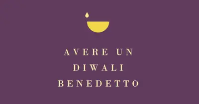 Benedizioni di Diwali purple modern-simple