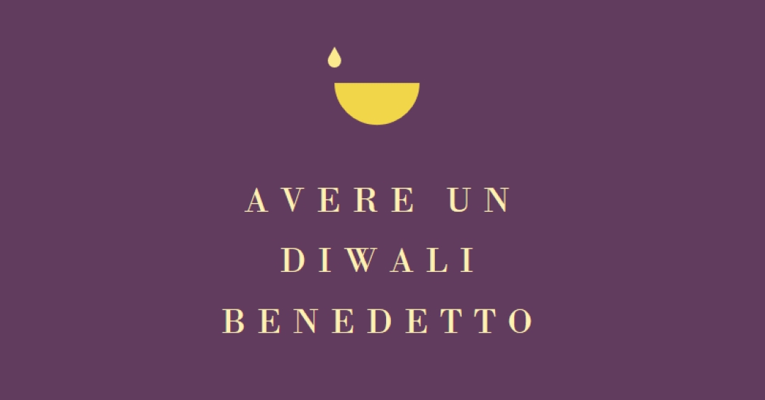 Benedizioni di Diwali purple modern-simple