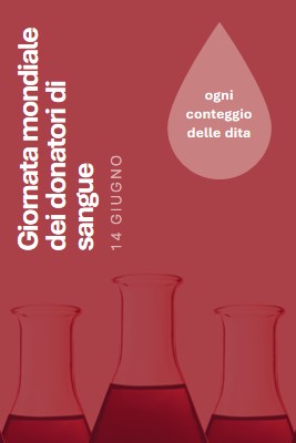 Giornata mondiale dei donatori di sangue red modern-bold