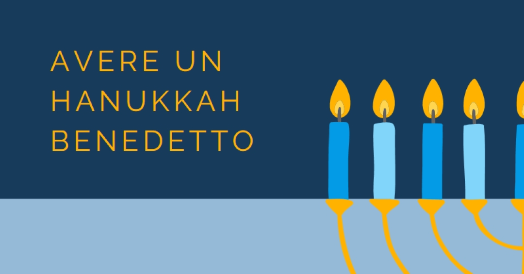 Un hanukkah benedetto blue modern-simple
