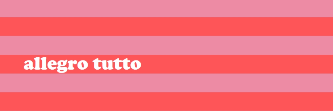 Tutto è allegro pink modern-bold