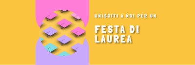 Partecipa alla festa di laurea yellow whimsical-color-block