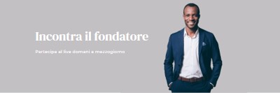 Incontra il fondatore gray modern-simple