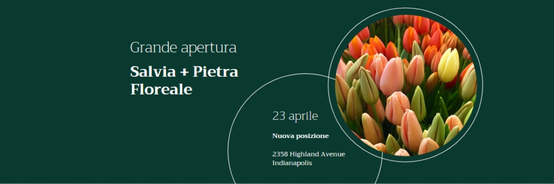 Grande apertura boutique floreale green modern-simple