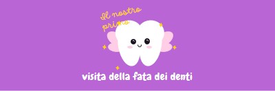 Visita della fata dei primi denti purple whimsical-color-block