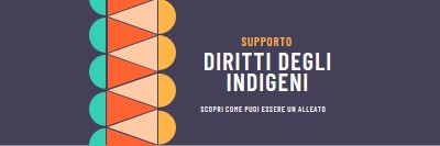 Sostenere i diritti degli indigeni blue modern-color-block