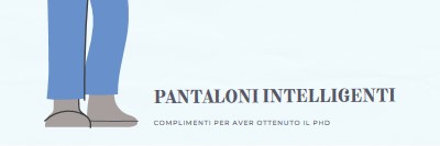 Pantaloni intelligenti blue modern-color-block