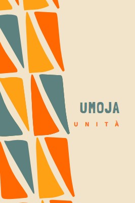 Festeggiando Umoja brown whimsical-color-block