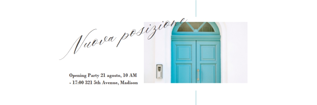 Partito in movimento white modern-simple