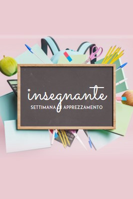 Apprezzamento per gli insegnanti pink modern-simple